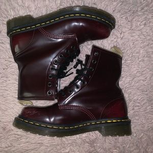 Dr. Martens 1460 8-eye Vegan Boot- red